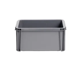 Bac renforcé rangement plastique gris 5L