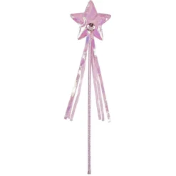 Baguette de fée étoile rose