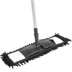 Balai plat microfibre noir