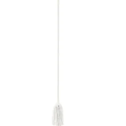 Balai serpillère manche télescopique blanc H69-120cm
