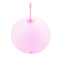 Balle bulle gonflable extensible rose Ø9xH6,5cm