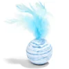 Balle pour chat avec plume Ø4xH13cm (2 modèles)