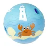 Balle pour chien intéractive sonore thème océan PVC bleu Ø14cm