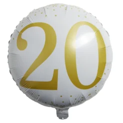 Ballon alu 20 ans Ø46cm