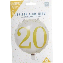 Ballon alu 20 ans Ø46cm