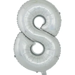 Ballon chiffre 8 en aluminium