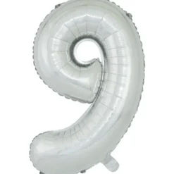 Ballon chiffre 9 en aluminium