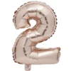 Ballon chiffre 2 rose gold 33cm