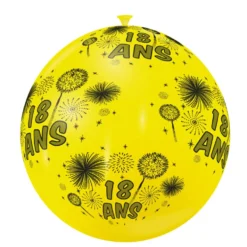Ballon de baudruche anniversaire 18 ans