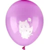 Ballon de baudruche latex x8 Gabby's Dollhouse rose et violet 15x21,5cm