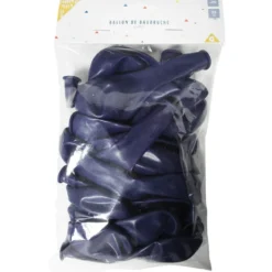 Ballon de baudruche uni bleu marine x20