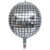 Ballon en 4D disco argenté 36cm
