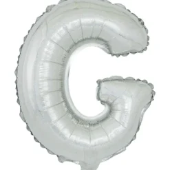 Ballon forme lettre G aluminium (2 modèles argenté ou doré)