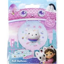 Ballon Gabby Chat aluminium rond Ø45cm