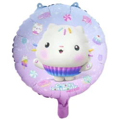 Ballon Gabby Chat aluminium rond Ø45cm