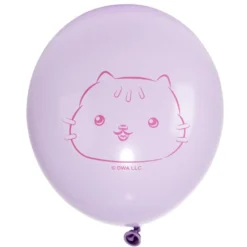 Ballon Gabby Chat x6 baudruche latex rose vert violet 13x17cm