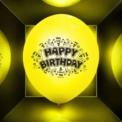 Ballon led coloré Happy Birthday x 5