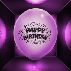 Ballon led coloré Happy Birthday x 5