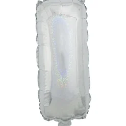 Ballon lettre I en aluminium