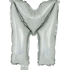 Ballon lettre M en aluminium