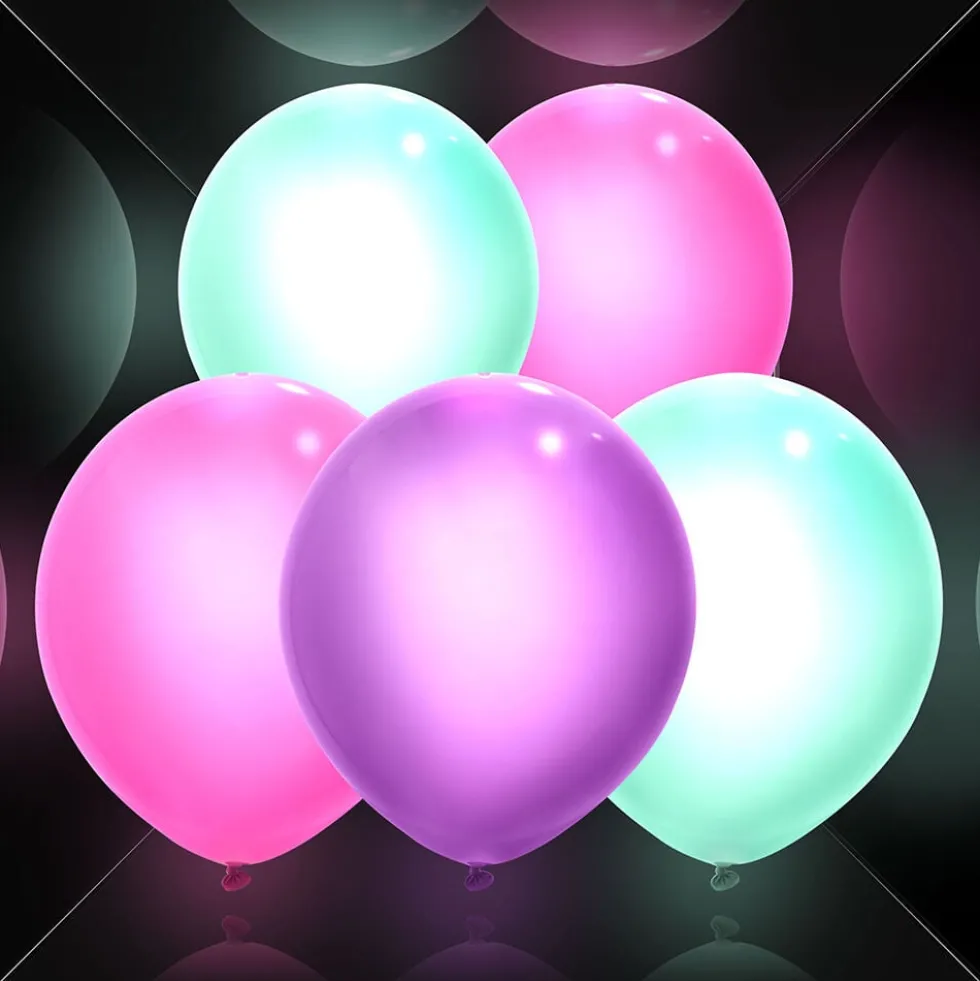 Ballon lumineux LED 3 couleurs 5 pièces