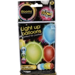 Ballon lumineux LED 5 couleurs 5 pièces