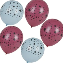 Ballon lumineux LED Illooms motifs étoiles x5