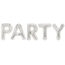 Ballon PARTY en aluminium argenté