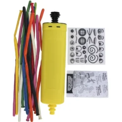Ballon à sculpter multicolore x 15 avec pompe