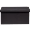 Banc coffre Clara Noir - L76,5 x P38 x H37,5 cm