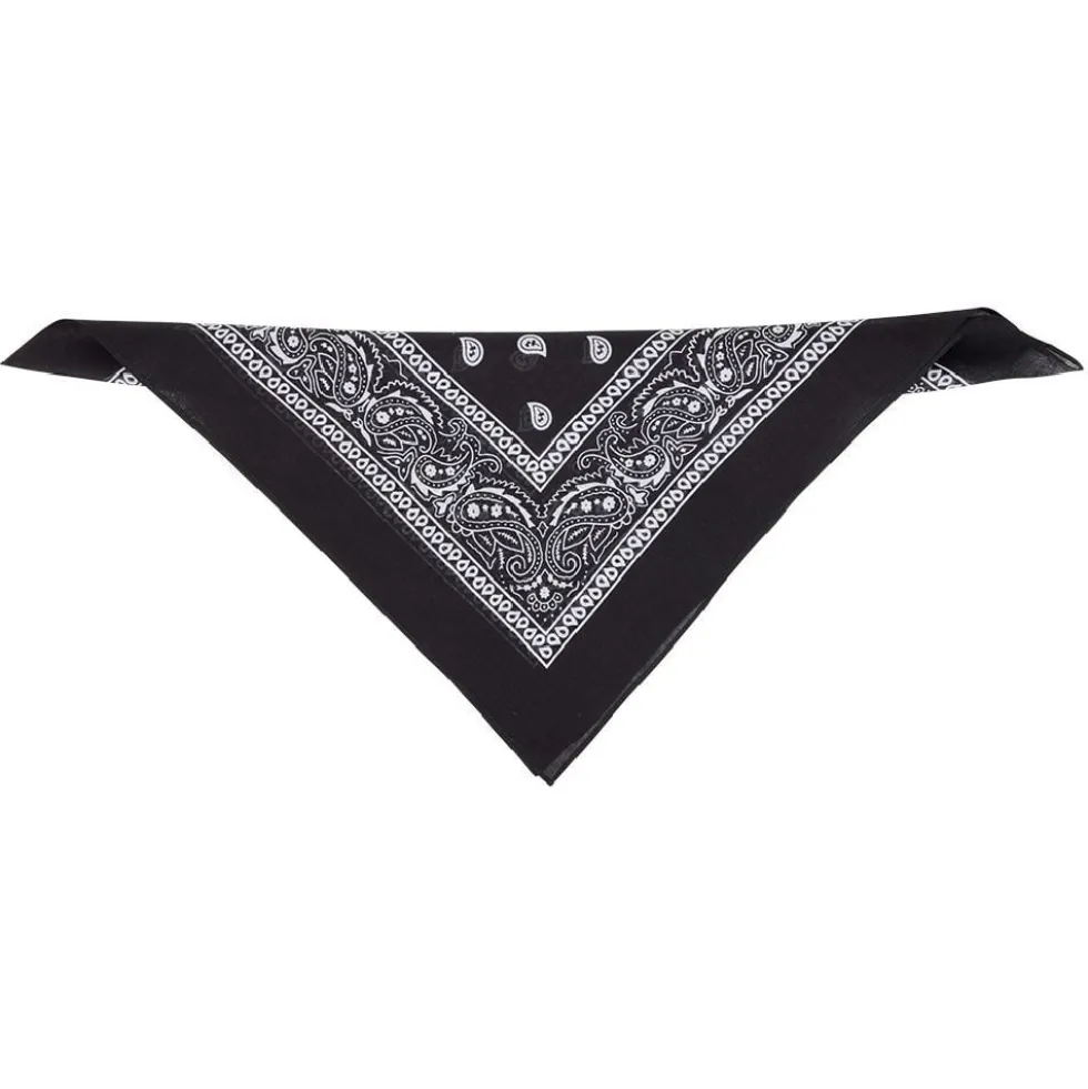 Bandana motif paisley coloré 100% coton 53x53cm