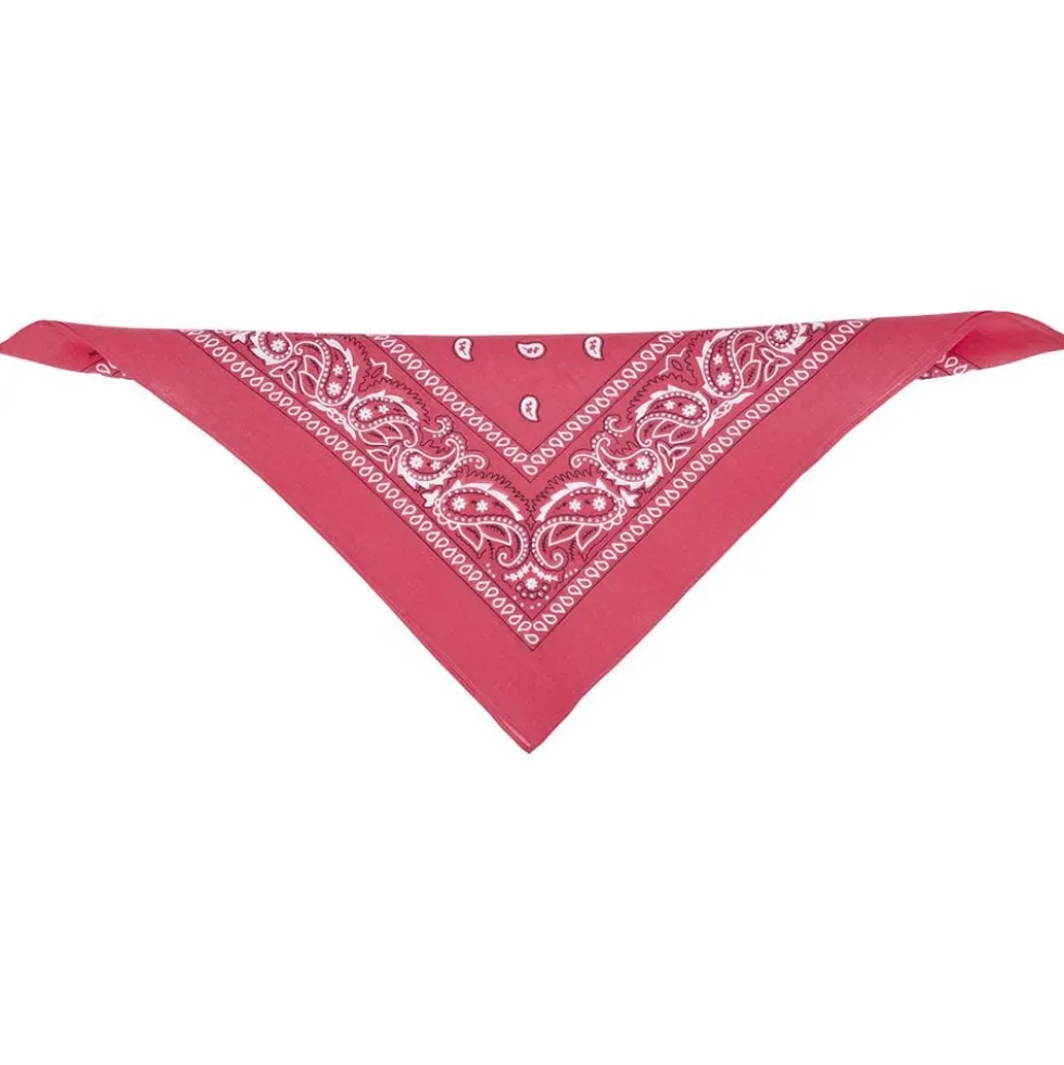 Bandana motif paisley coloré 100% coton 53x53cm