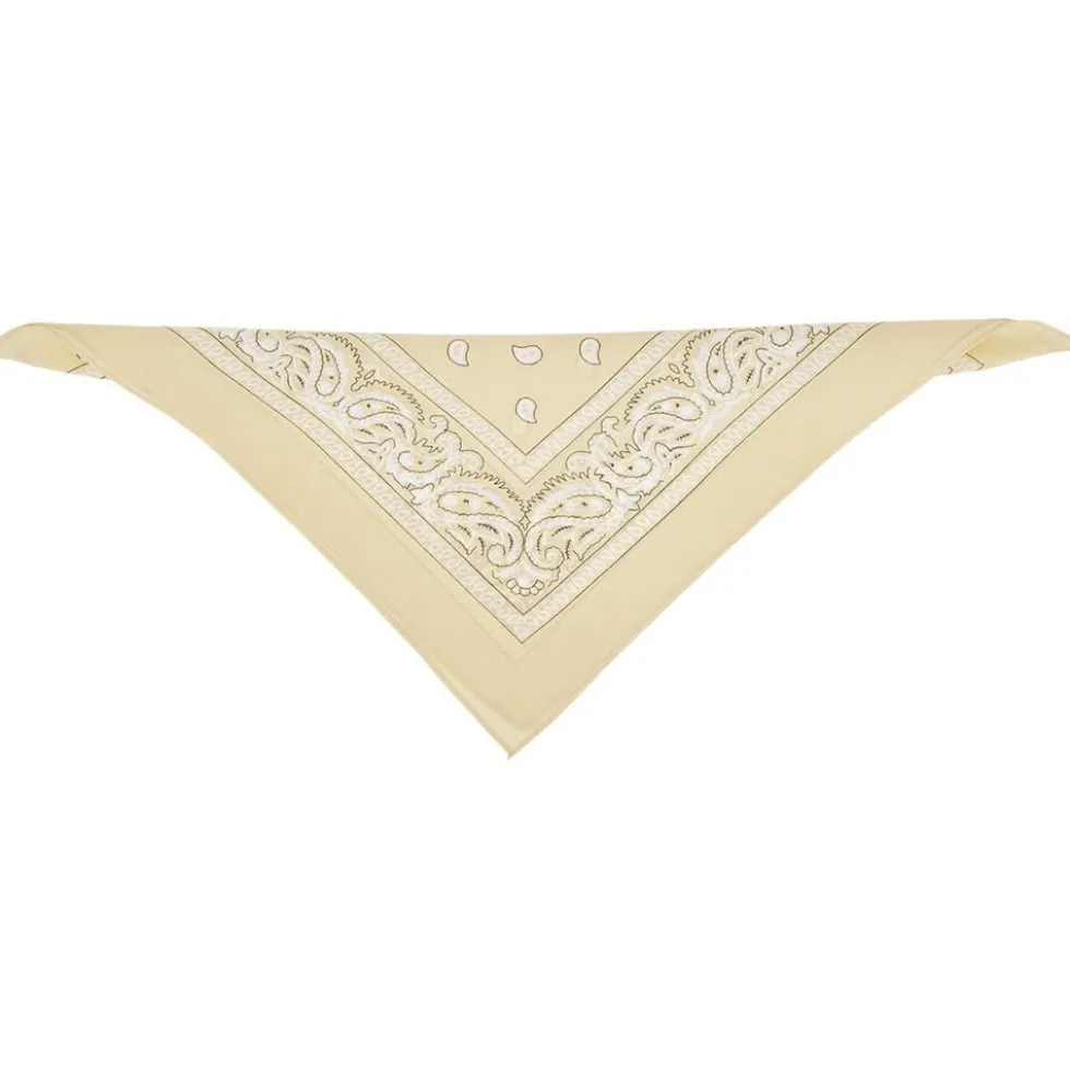 Bandana motif paisley coloré 100% coton 53x53cm