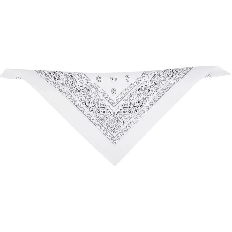 Bandana motif paisley coloré 100% coton 53x53cm
