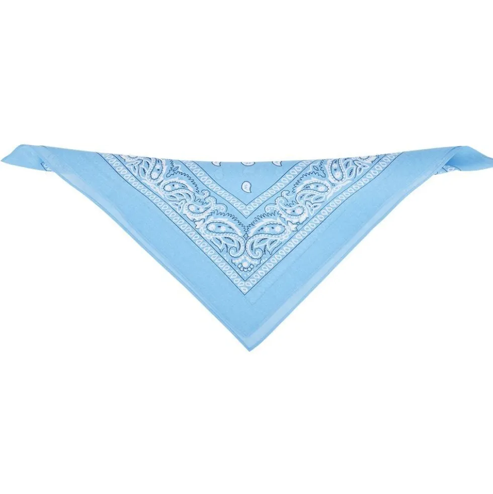 Bandana motif paisley coloré 100% coton 53x53cm