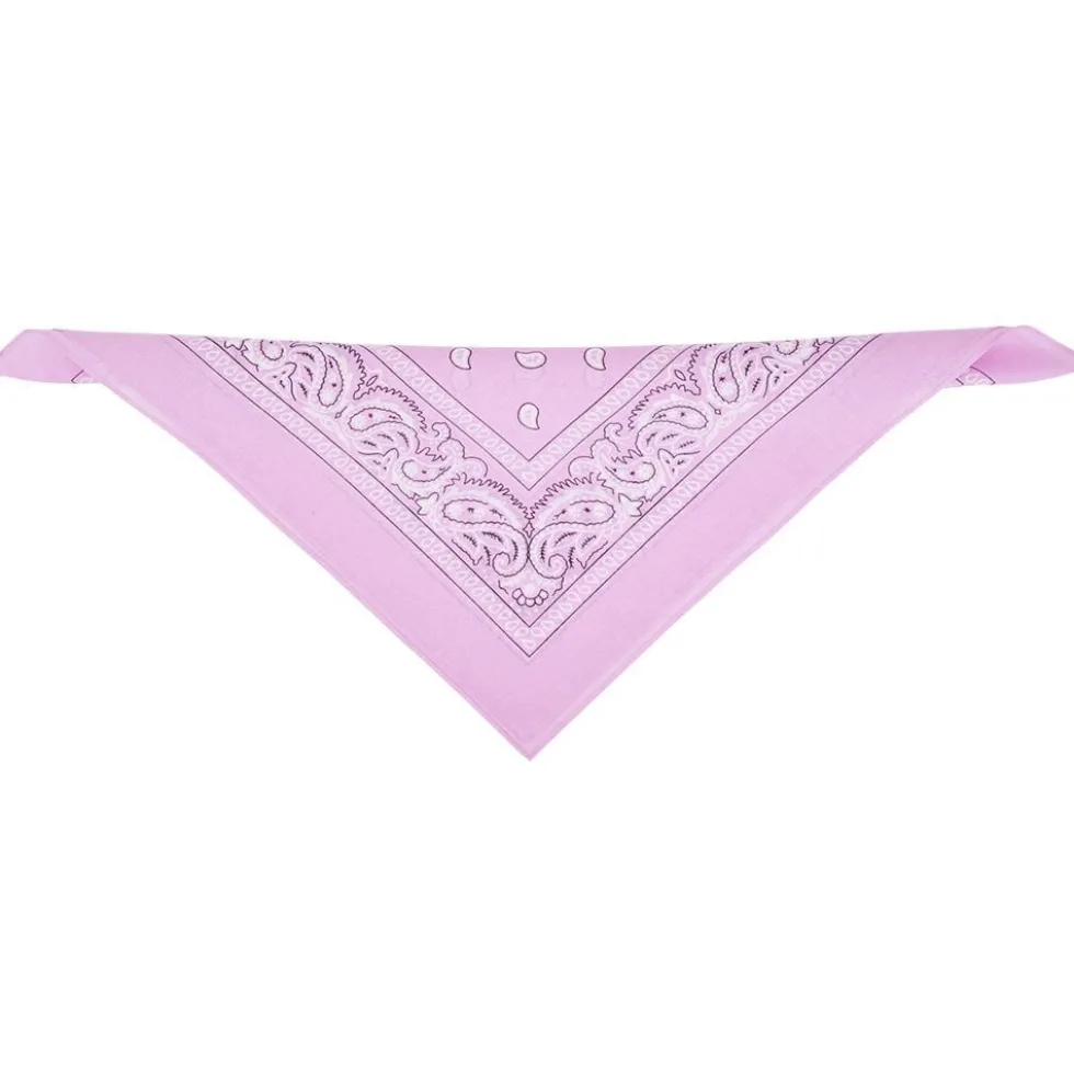 Bandana motif paisley coloré 100% coton 53x53cm