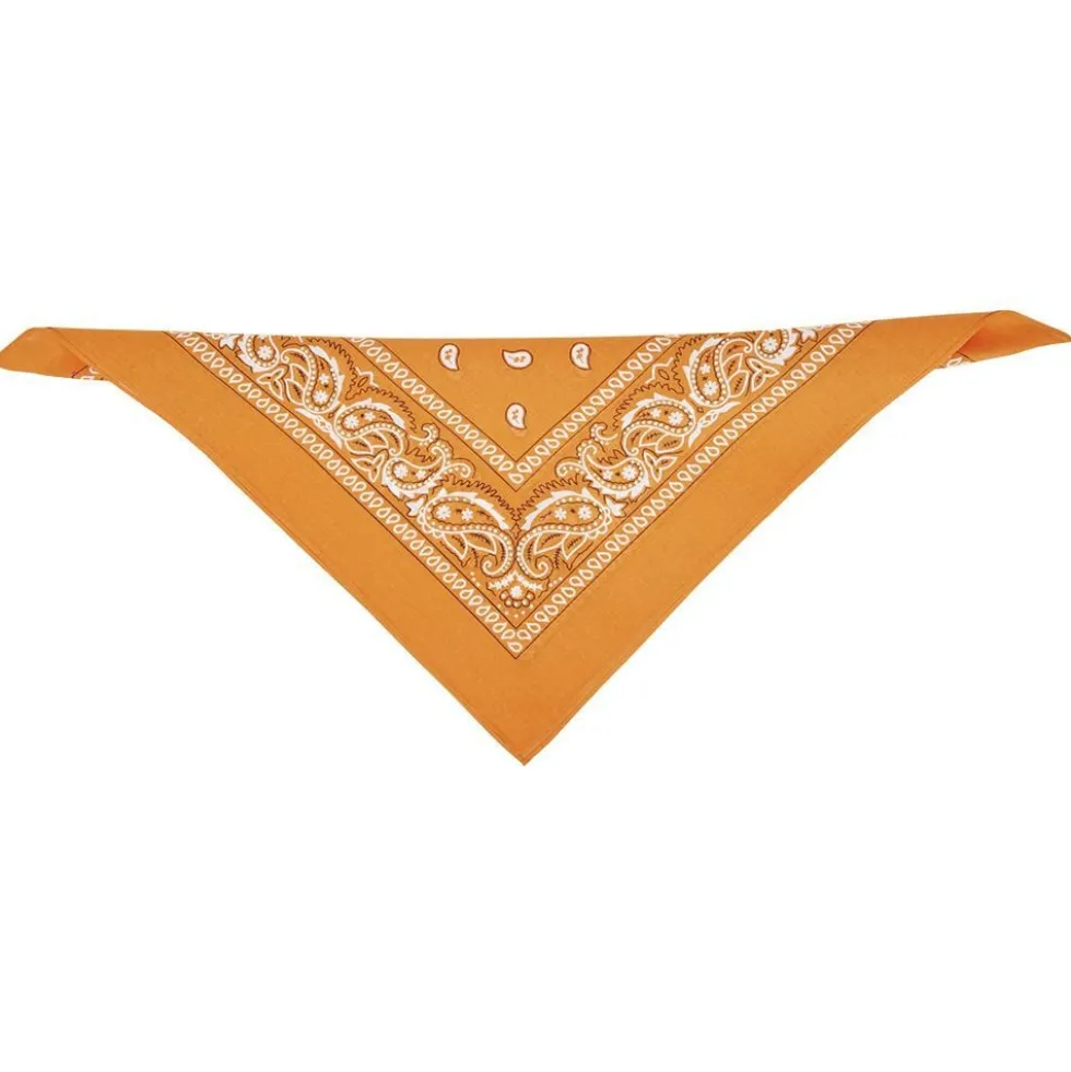 Bandana motif paisley coloré 100% coton 53x53cm