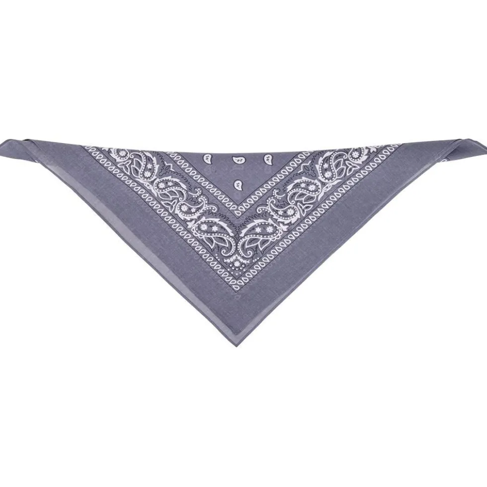 Bandana motif paisley coloré 100% coton 53x53cm