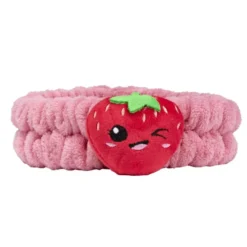 Bandeau à maquillage thème kawaii fraise Ø17/30cm