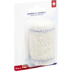Bande de soutien extensible en coton L400x7cm