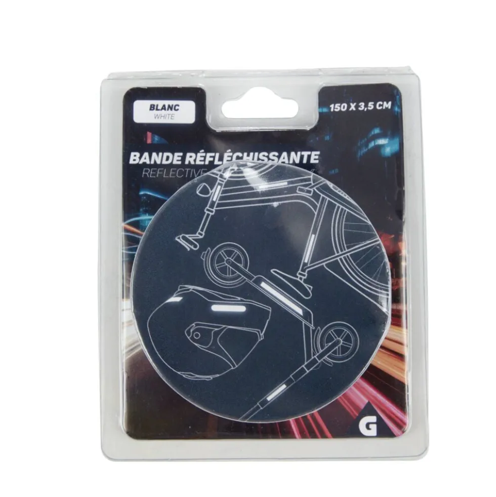 Bande réfléchissante adhésive blanche 1,5m