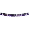 Bannière happy new year 300cm violet