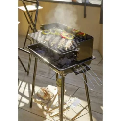 Barbecue à charbon Tucson métal noir