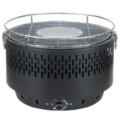 Barbecue de table rond allumage électrique à piles Ø35xH25cm