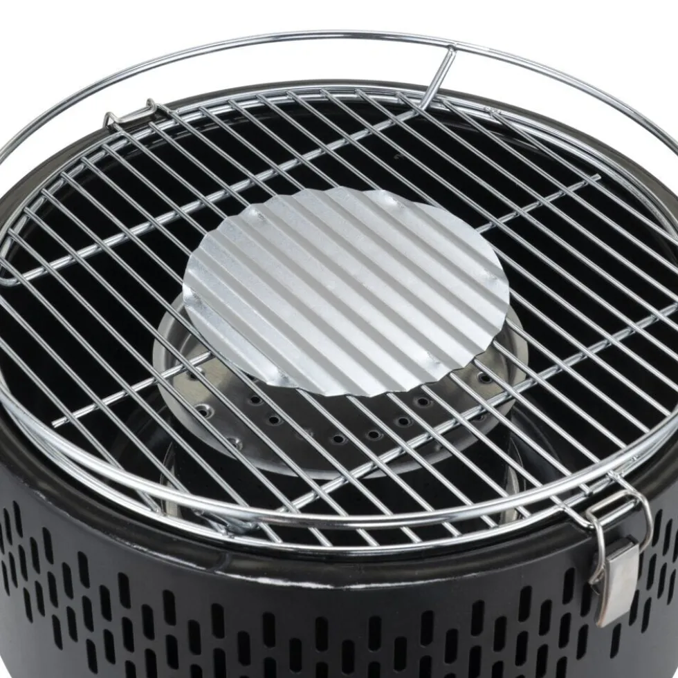 Barbecue de table rond allumage électrique à piles Ø35xH25cm