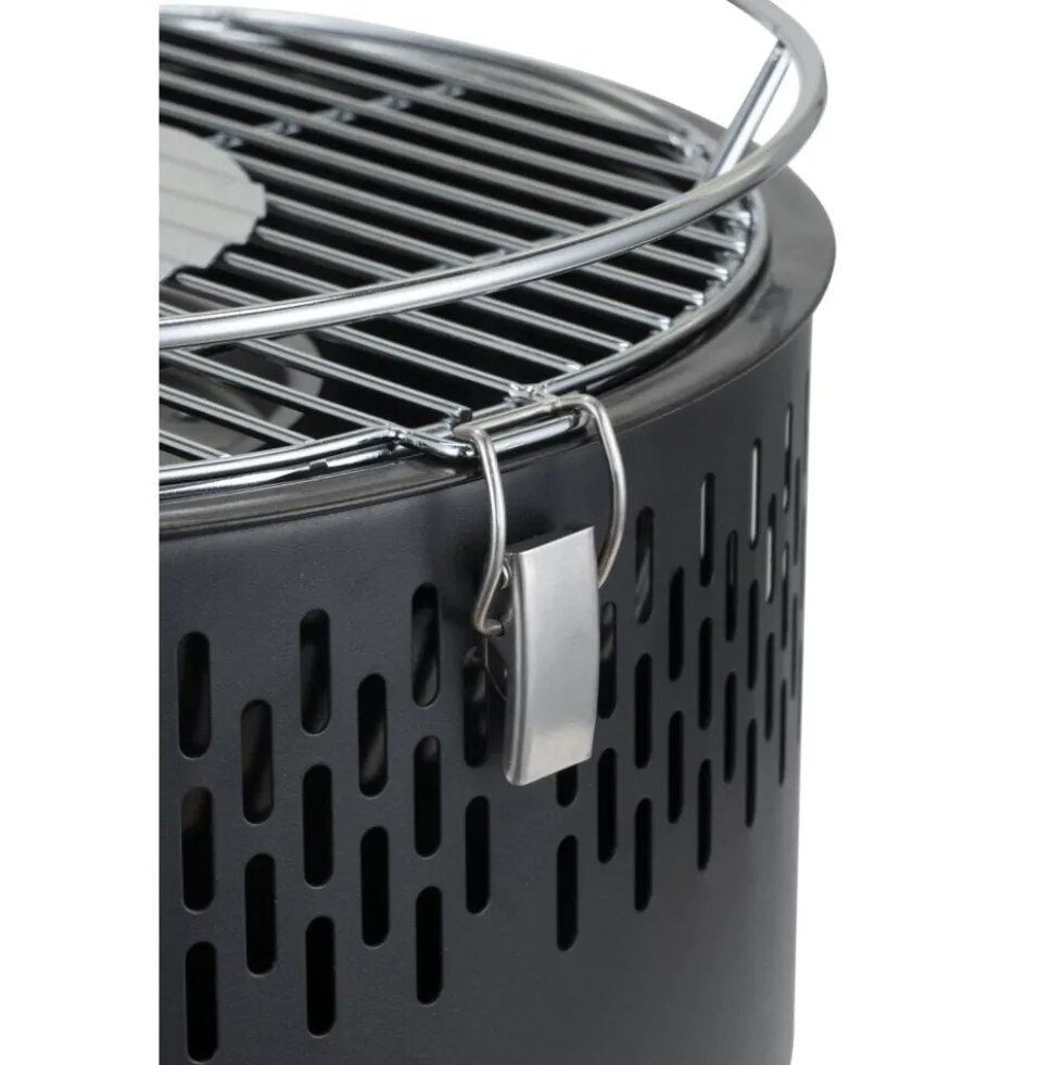 Barbecue de table rond allumage électrique à piles Ø35xH25cm