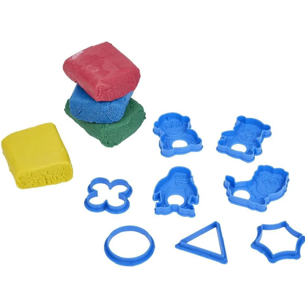 Baril de 4 pâtes à modeler 120g avec accessoires de moulage
