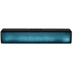 Barre de son lumineuse effet flamme plastique noir L40cm 10W