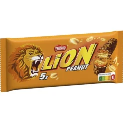 Barres Lion chocolat au lait x5 peanut snack size 150gr
