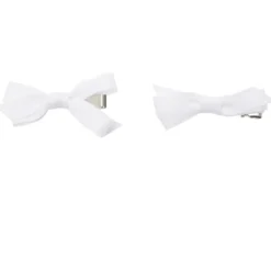 Barrette à cheveux x2 mini noeud tissu pastel 2x5cm (4 modèles)